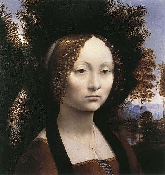 LEONARDO da Vinci Portrait of Ginevra de Benci china oil painting image